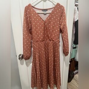 Lark + Grey mauve pink women’s dress